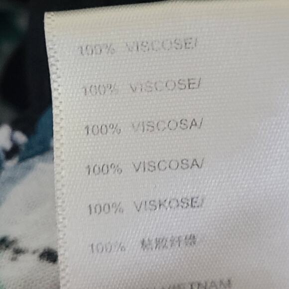 Free People Good Vibrations Blouse S Floral Oversized Boho Button Down Top - Picture 12 of 12